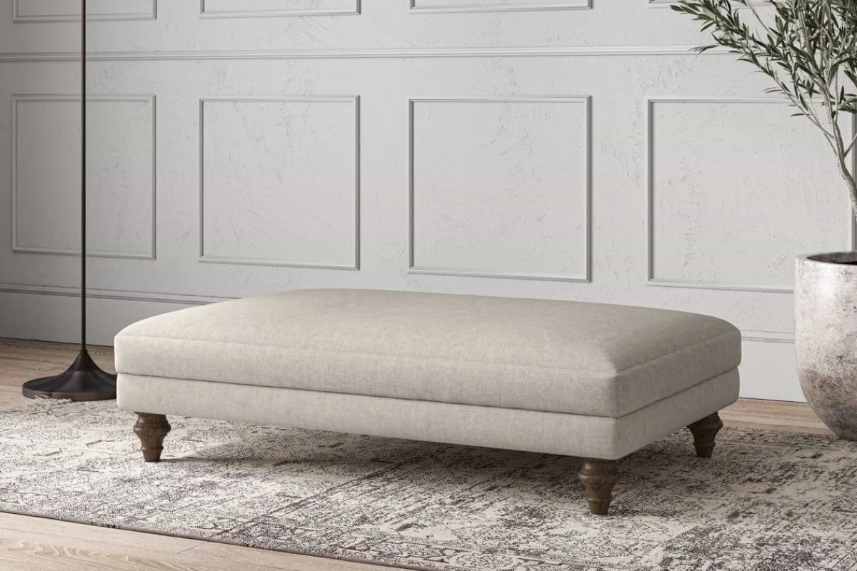 Made To Order Armchairs|Sofa Collections^Nkuku Deni Large Footstool Brera Linen Natural