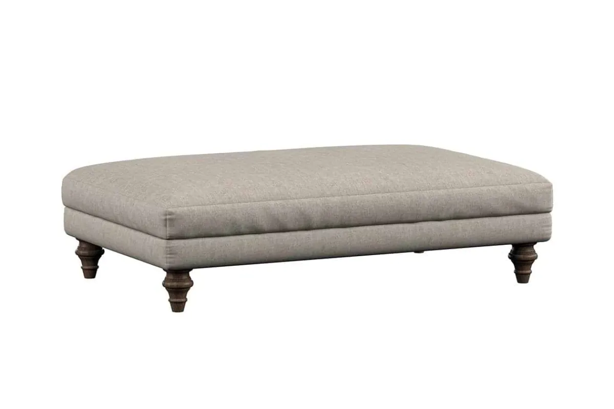 Made To Order Armchairs|Sofa Collections^Nkuku Deni Large Footstool Brera Linen Natural
