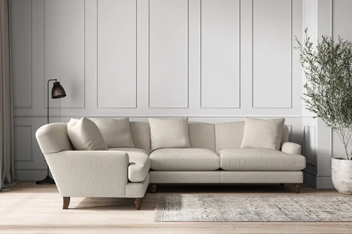Corner Sofas|Sofa Collections^Nkuku Deni Large Left Hand Corner Sofa Brera Linen Natural