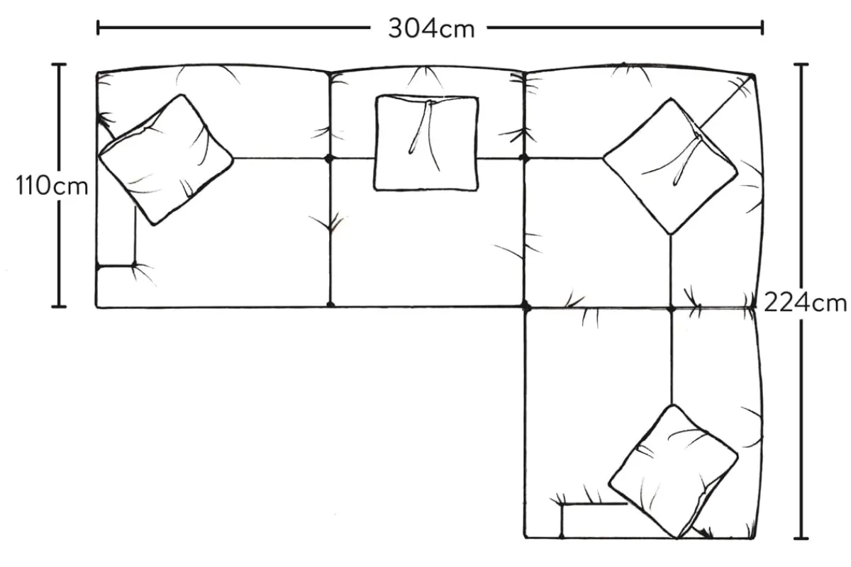 Corner Sofas|Sofa Collections^Nkuku Deni Large Right Hand Corner Sofa Brera Linen Natural