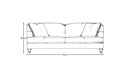Sofa Collections|Living^Nkuku Deni Large Sofa Brera Linen Natural