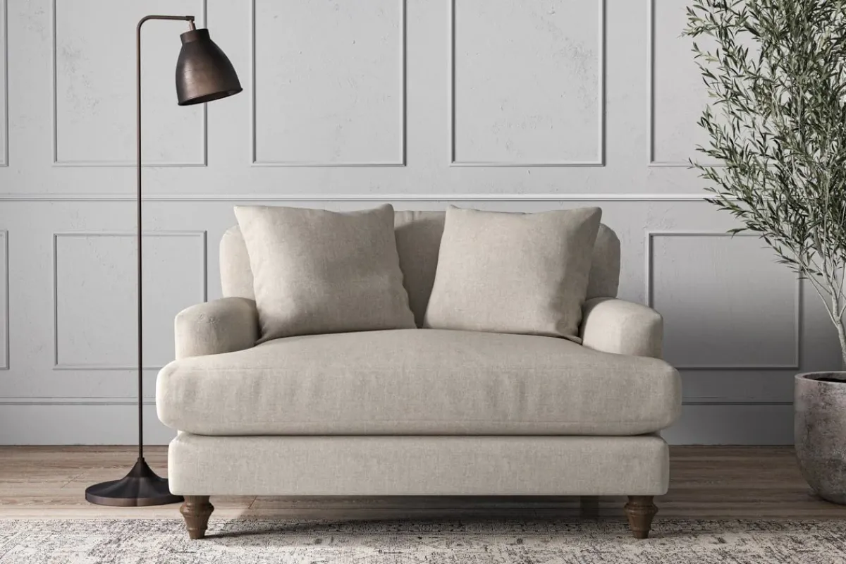 Made To Order Armchairs|Sofa Collections^Nkuku Deni Love Seat Brera Linen Natural