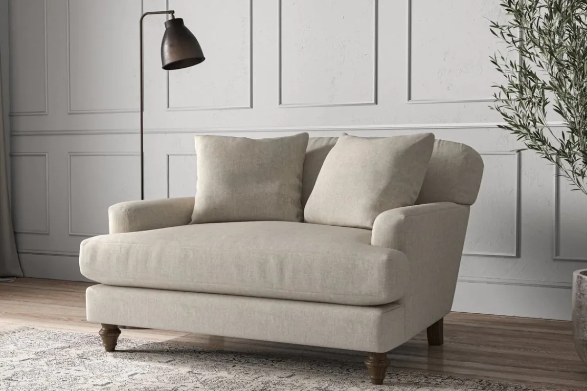 Made To Order Armchairs|Sofa Collections^Nkuku Deni Love Seat Brera Linen Natural