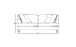 Sofa Collections^Nkuku Deni Medium Sofa Brera Linen Natural
