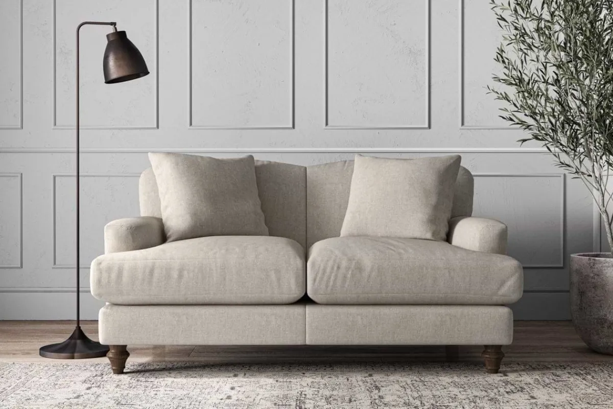 Sofa Collections^Nkuku Deni Small Sofa Brera Linen Natural
