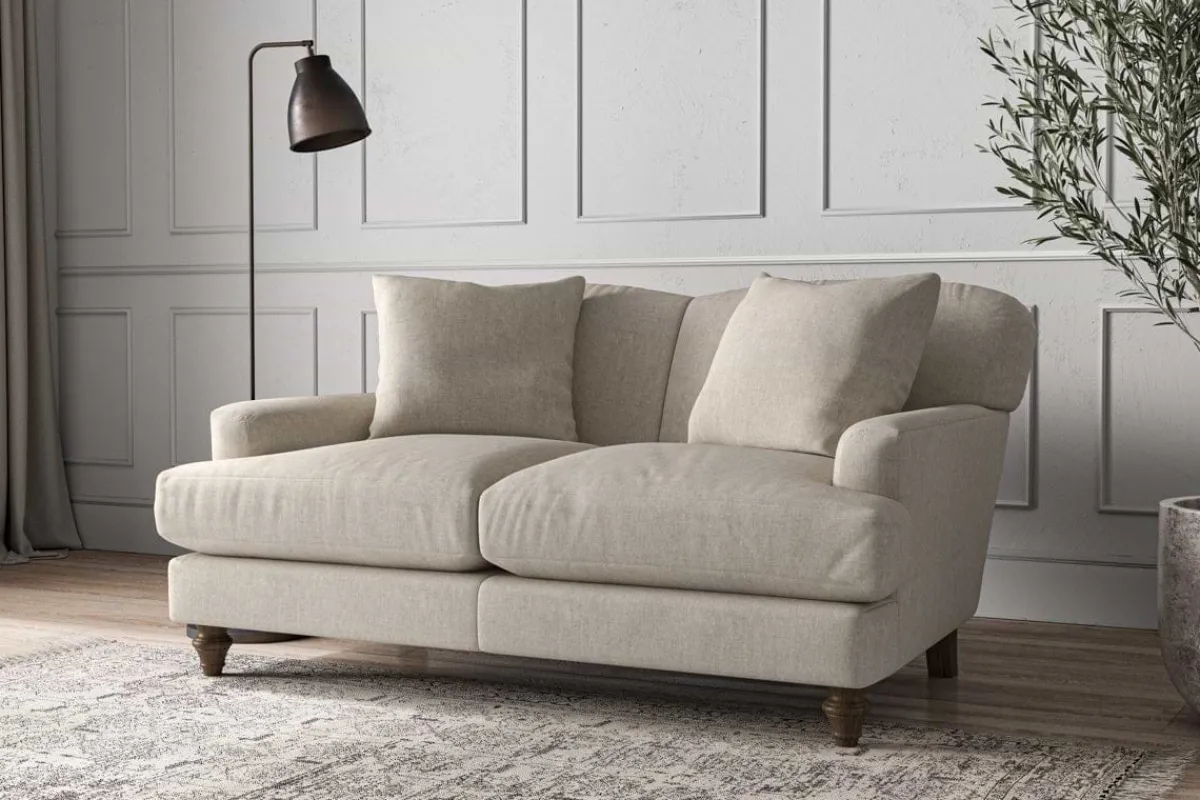Sofa Collections^Nkuku Deni Small Sofa Brera Linen Natural