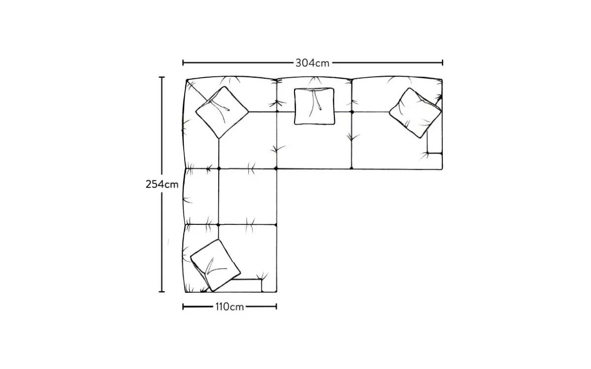 Corner Sofas|Sofa Collections^Nkuku Deni Super Grand Left Hand Corner Sofa Brera Linen Natural