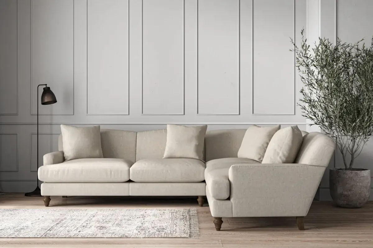 Corner Sofas|Sofa Collections^Nkuku Deni Super Grand Right Hand Corner Sofa Brera Linen Natural