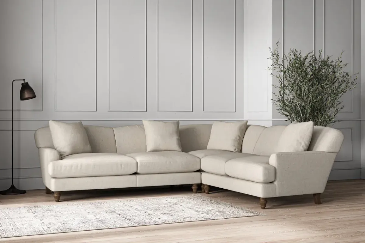 Corner Sofas|Sofa Collections^Nkuku Deni Super Grand Right Hand Corner Sofa Brera Linen Natural