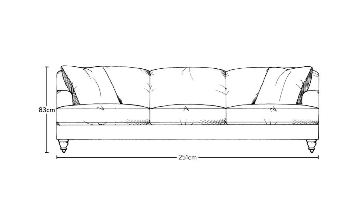 Sofa Collections^Nkuku Deni Super Grand Sofa Brera Linen Natural