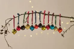 Baubles & Tree Decorations|Bright Christmas^Nkuku Dew Drop Baubles - - (Set of 12) Mixed Antique