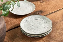 Plates^Nkuku Dhanuk Ceramic Side Plate - Cream