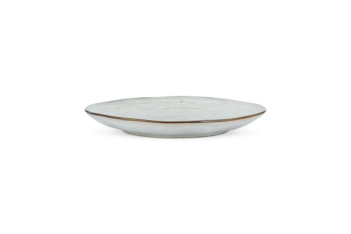 Plates^Nkuku Dhanuk Ceramic Side Plate - Cream