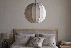 Lampshades|Pendant Shades^Nkuku Dharini Linen Lampshade - Natural