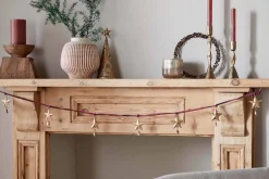 Wreaths & Garlands|New Christmas^Nkuku Didi Star Garland - Antique Brass