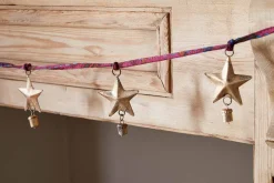 Wreaths & Garlands|New Christmas^Nkuku Didi Star Garland - Antique Brass