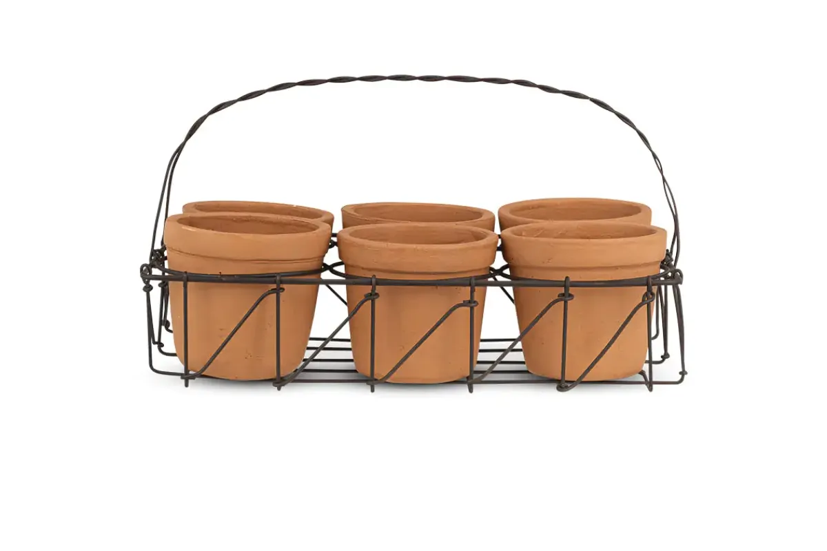 Garden Planters|Indoor Planters^Nkuku Dilipa Terracotta Multi Planter - Terracotta
