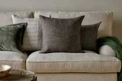 Bedroom Textiles|Cushions^Nkuku Dilli Wool Cushion Cover - Dark Brown