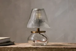 Table Lamps^Nkuku Dimalai Recycled Glass Table Lamp - Clear