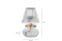 Table Lamps^Nkuku Dimalai Recycled Glass Table Lamp - Clear