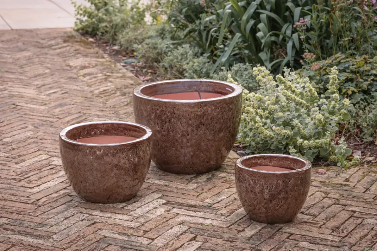 Garden Planters|Garden Décor^Nkuku Dunai Terracotta Planter - Brown
