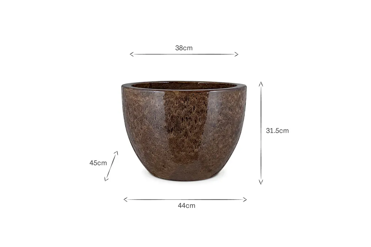Garden Planters|Garden Décor^Nkuku Dunai Terracotta Planter - Brown