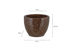 Garden Planters|Garden Décor^Nkuku Dunai Terracotta Planter - Brown