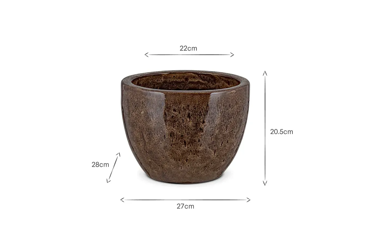 Garden Planters|Garden Décor^Nkuku Dunai Terracotta Planter - Brown