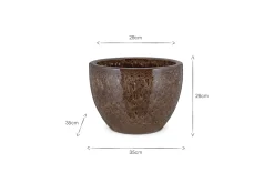 Garden Planters|Garden Décor^Nkuku Dunai Terracotta Planter - Brown