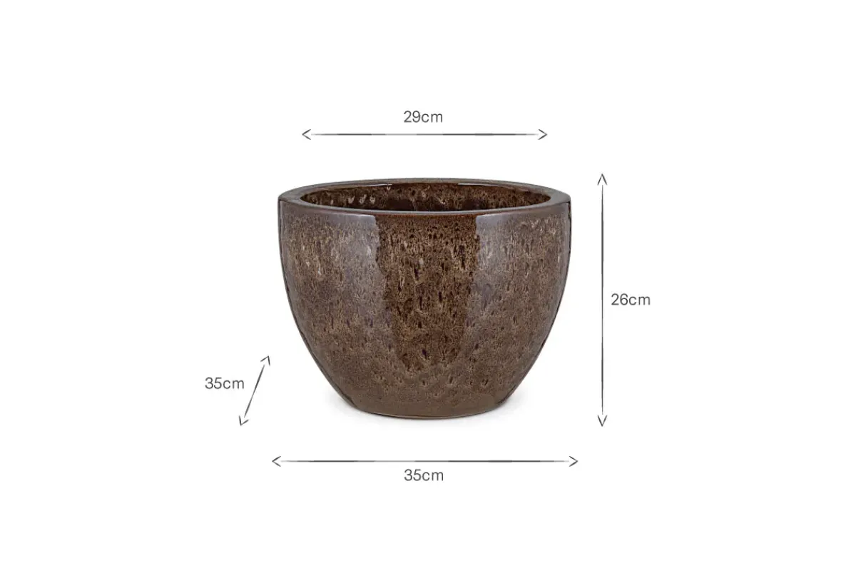 Garden Planters|Garden Décor^Nkuku Dunai Terracotta Planter - Brown