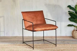 Living|Occasional Chairs^Nkuku Durium Leather Lounger - Aged Tan