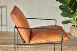 Living|Occasional Chairs^Nkuku Durium Leather Lounger - Aged Tan