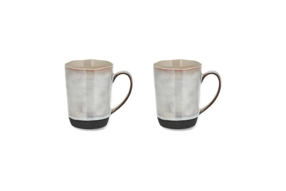 Mugs^Nkuku Edo Large Mug - (Set of 2) Slate