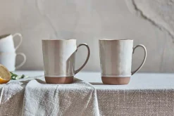 Mugs^Nkuku Edo Large Mug - (Set of 2) Terracotta