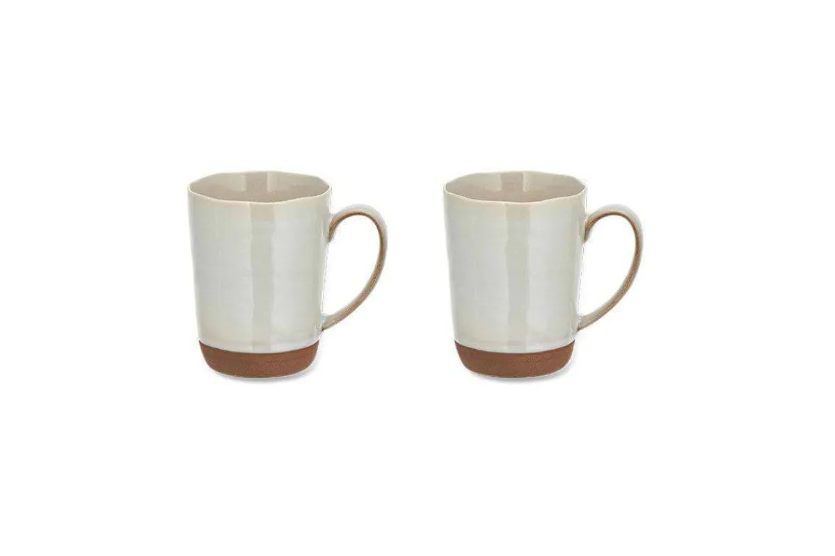 Mugs^Nkuku Edo Large Mug - (Set of 2) Terracotta