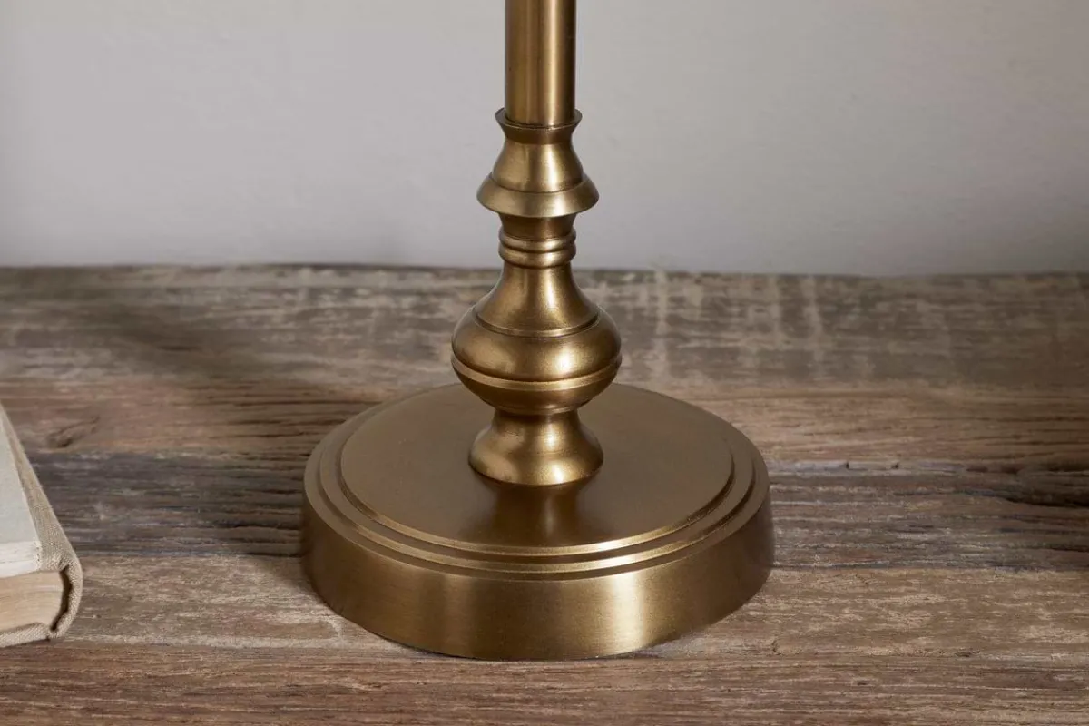 Desk Lamps|Table Lamps^Nkuku Ehadi Antique Table Lamp - Antique Brass