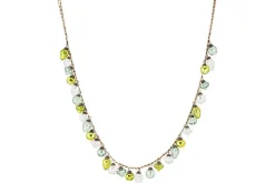 Wreaths & Garlands|Baubles & Tree Decorations^Nkuku Ekiti Bauble Garland - Mixed Green & Clear