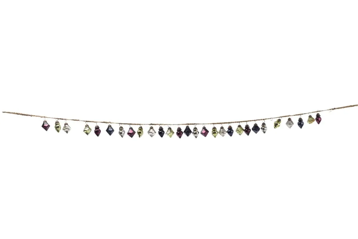 Wreaths & Garlands|Bright Christmas^Nkuku Ekiti Bauble Garland - Mixed Colour