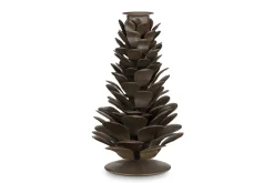 Fireside|Decorative Home Accessories^Nkuku Elagalu Candle Holder - Rust