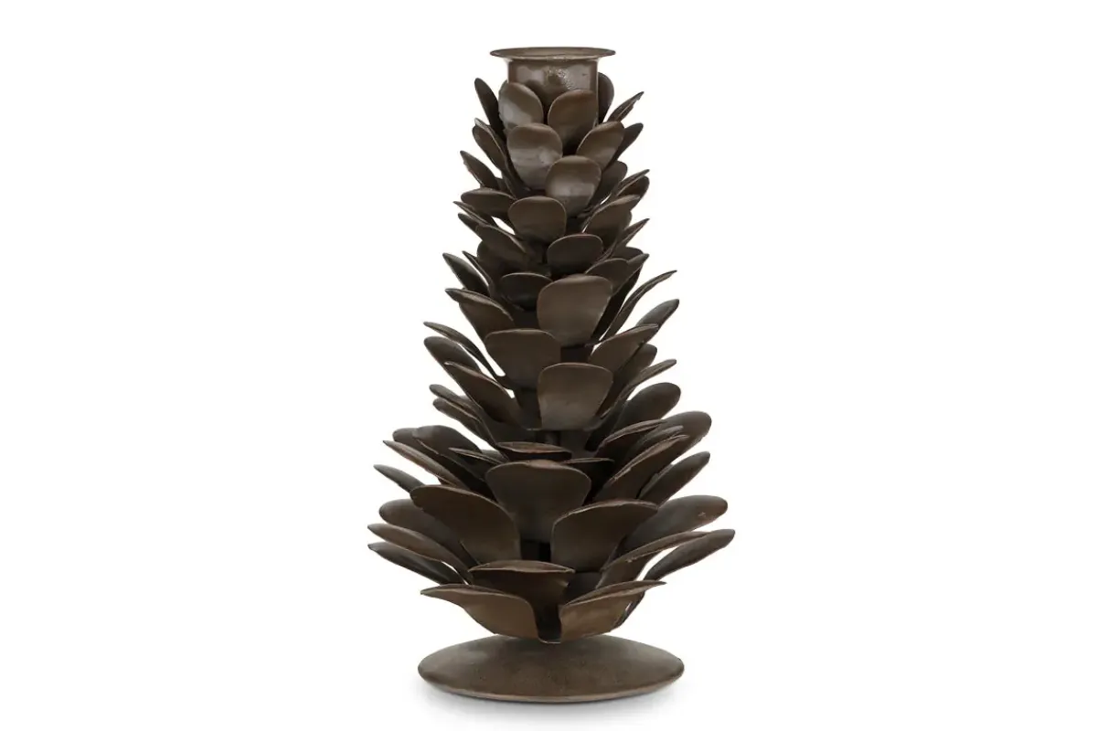 Fireside|Decorative Home Accessories^Nkuku Elagalu Candle Holder - Rust