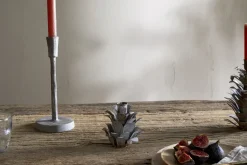 Christmas Table^Nkuku Elagalu Pine Cone Candle Holders - Zinc (Set of 2)
