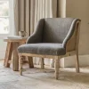 Bedroom|Living^Nkuku Elbu Deconstructed Jacquard Weave Armchair - Charcoal