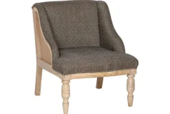 Bedroom|Living^Nkuku Elbu Deconstructed Jacquard Weave Armchair - Charcoal