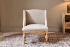 Bedroom|Living^Nkuku Elbu Deconstructed Linen Armchair - Stone