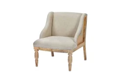 Bedroom|Living^Nkuku Elbu Deconstructed Linen Armchair - Stone