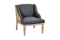 Bedroom|Living^Nkuku Elbu Deconstructed Linen Armchair - Charcoal