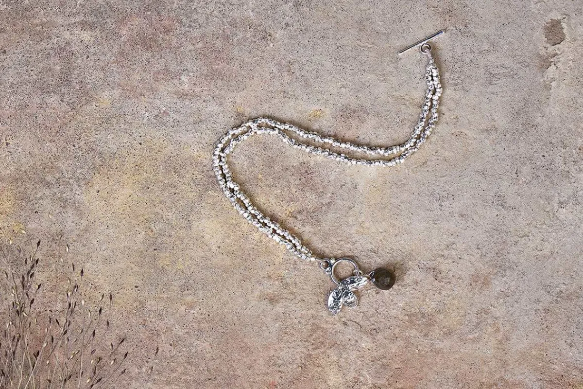 Jewellery & Jewellery Boxes|Jewellery^Nkuku Elina Labradorite Bracelet - Silver