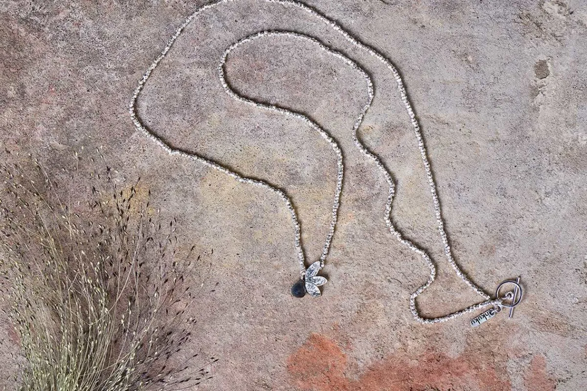 Jewellery & Jewellery Boxes|Jewellery^Nkuku Elina Labradorite Necklace - Silver