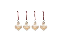Candles & Candleholders|Baubles & Tree Decorations^Nkuku Eliza Baubles - Gold Luster (Set of 4)