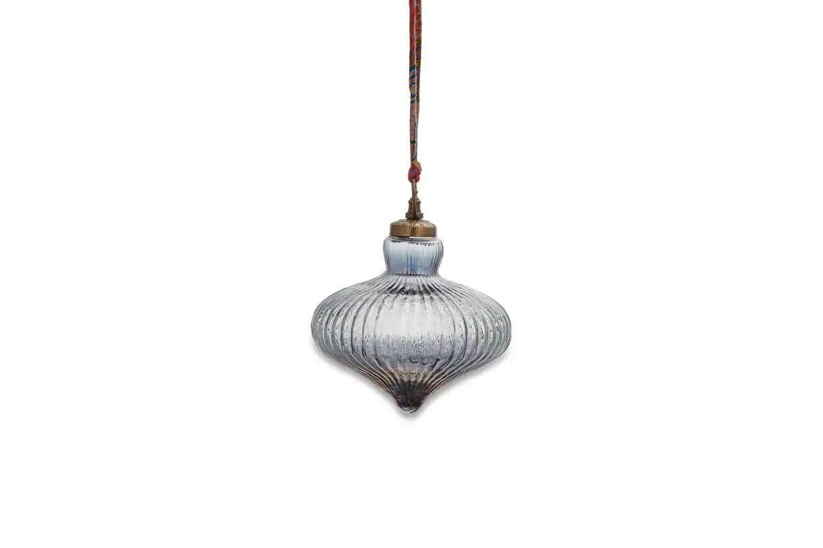Giant Baubles|Baubles & Tree Decorations^Nkuku Eliza Giant Bauble - Grey Luster